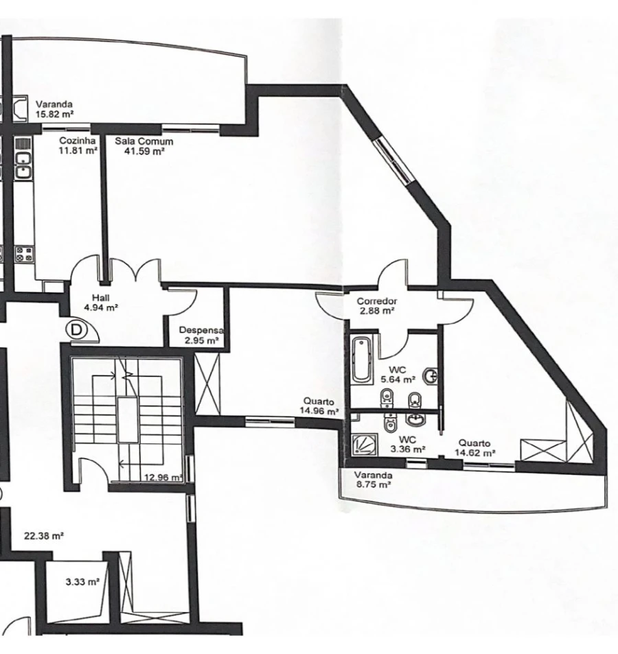 Apartamento T1 para Venda em Loule (São Clemente) Foto 13
