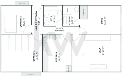 Apartamento T3 para Venda em Monte Gordo