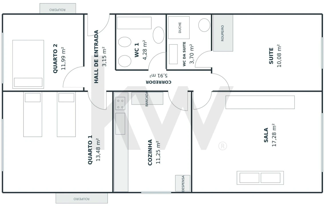 Apartamento T3 para Venda em Monte Gordo Foto 28