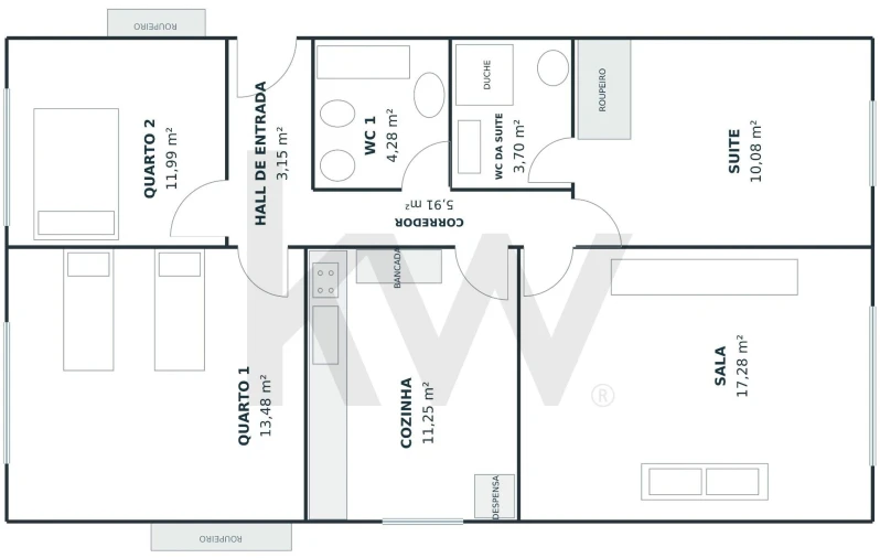 Apartamento T3 para Venda em Monte Gordo Foto 28