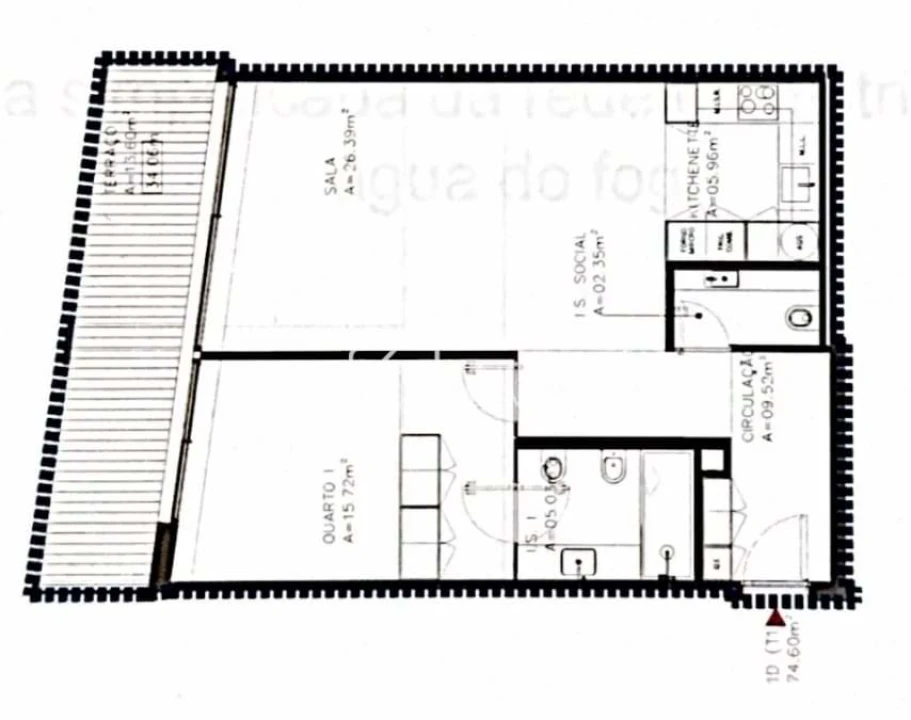 Apartamento T1 para Venda em Santo António Foto 18