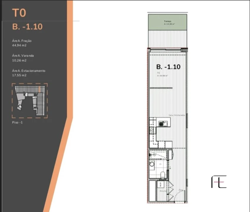 Apartamento T0 para Venda em Mafamude e Vilar do Paraíso Foto 7