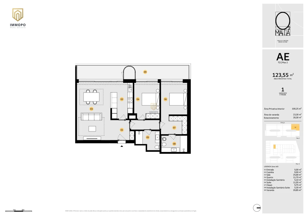 Apartamento T2 para Venda em Cidade da Maia Foto 29