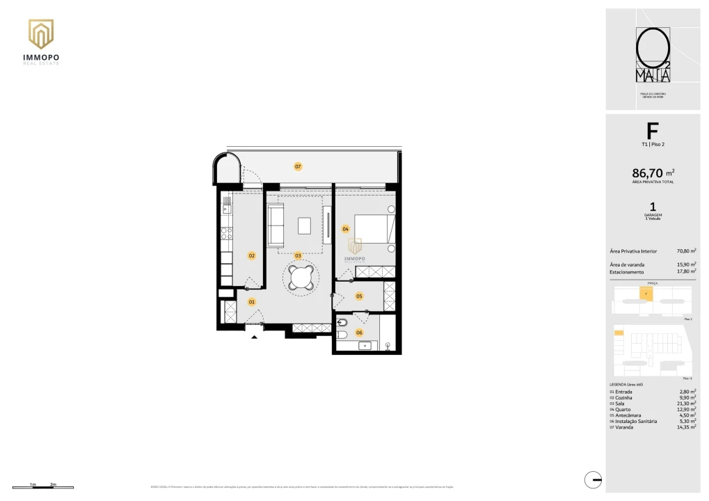 Apartamento T0 para Venda em Cidade da Maia Foto 29