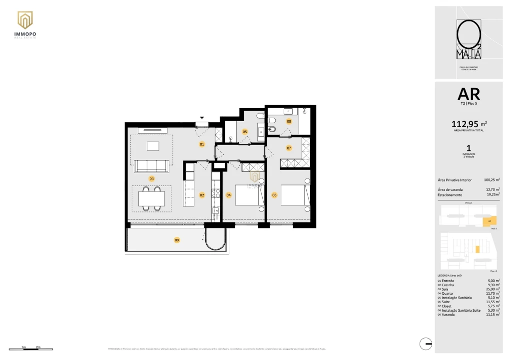 Apartamento T2 para Venda em Cidade da Maia Foto 29