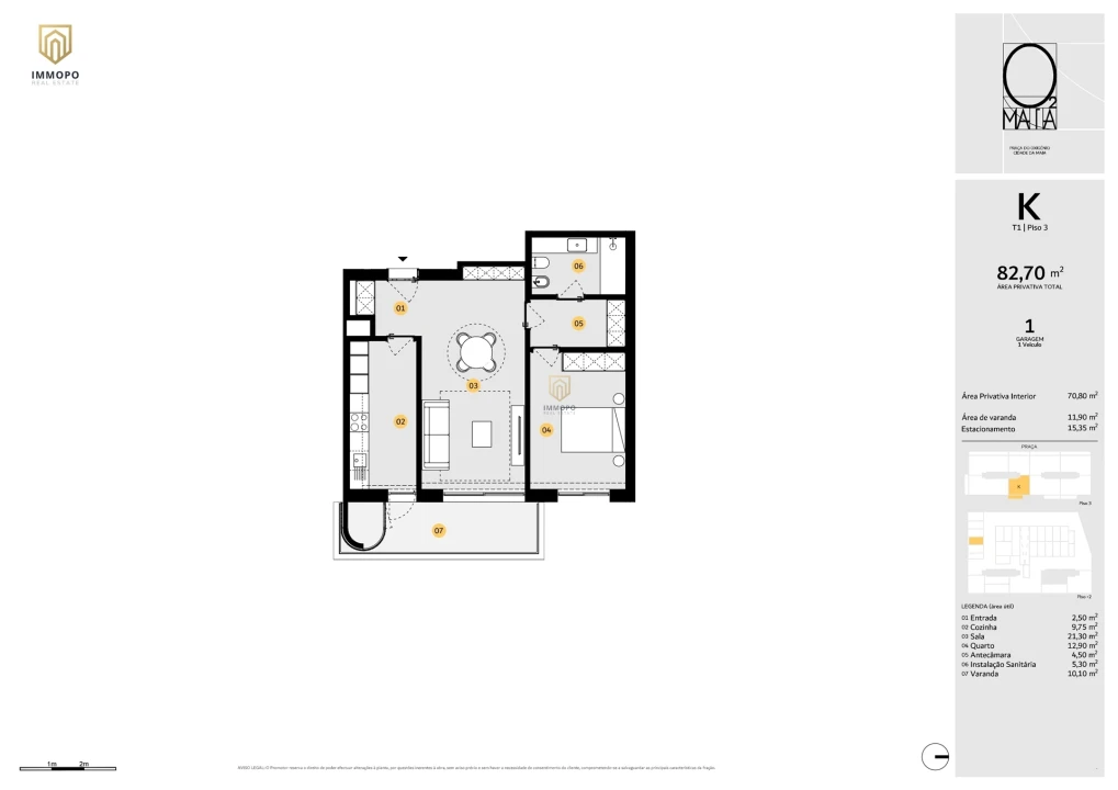 Apartamento T0 para Venda em Cidade da Maia Foto 28