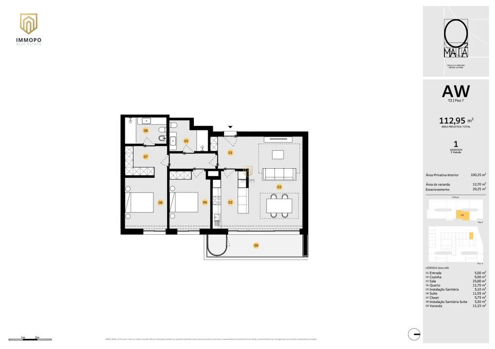 Apartamento T2 para Venda em Cidade da Maia Foto 29