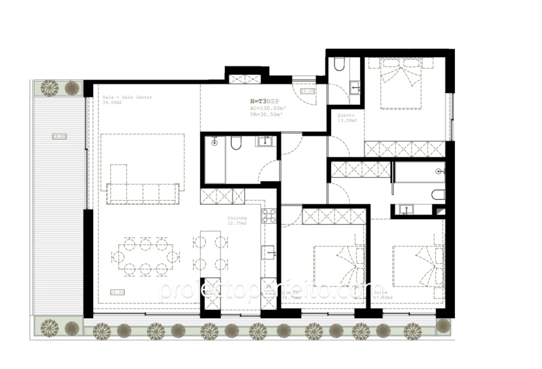 Apartamento T3 para Venda em São Felix da Marinha Foto 12