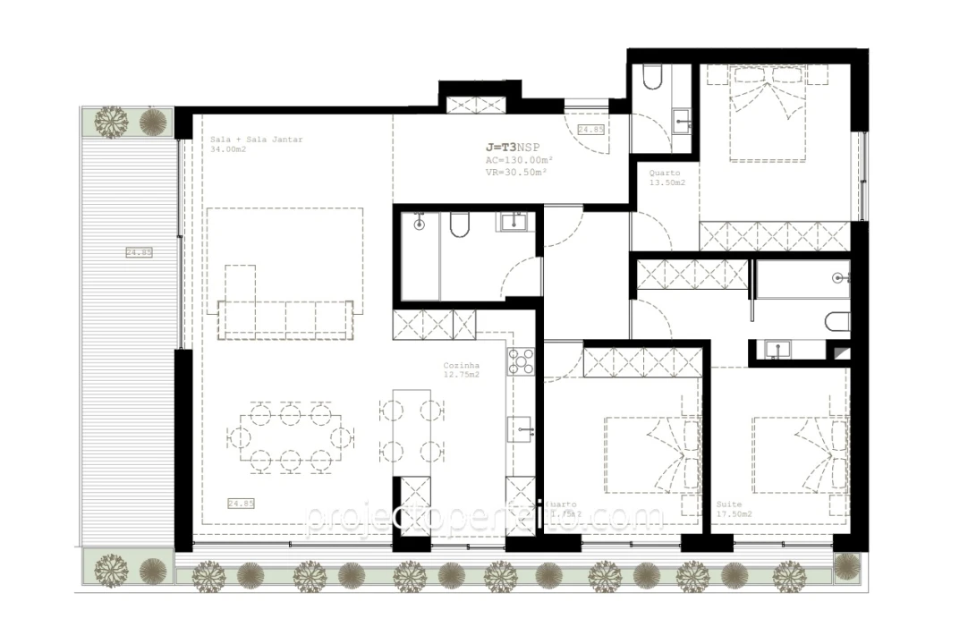 Apartamento T3 para Venda em São Felix da Marinha Foto 13