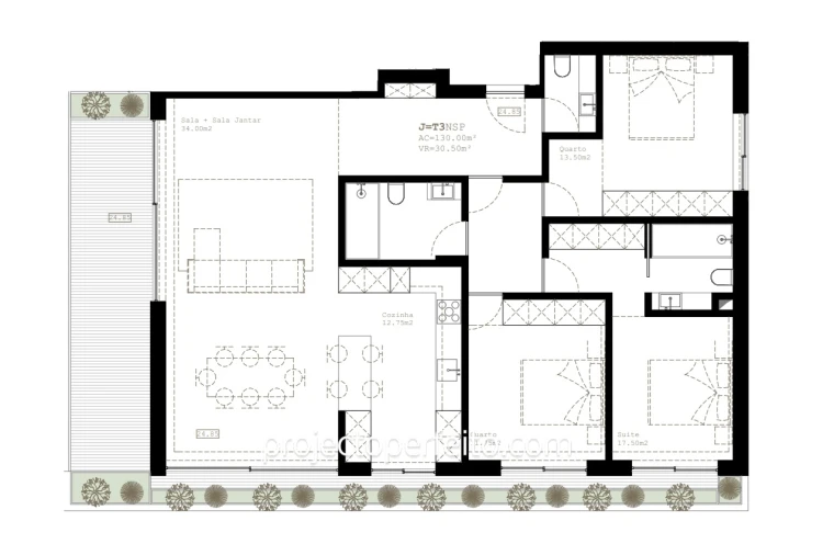 Apartamento T3 para Venda em São Felix da Marinha Foto 13
