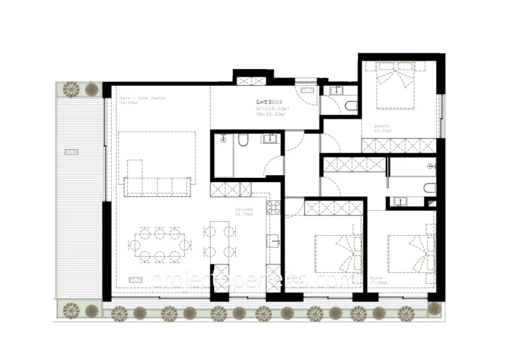 Apartamento T3 para Venda em São Felix da Marinha Foto 12