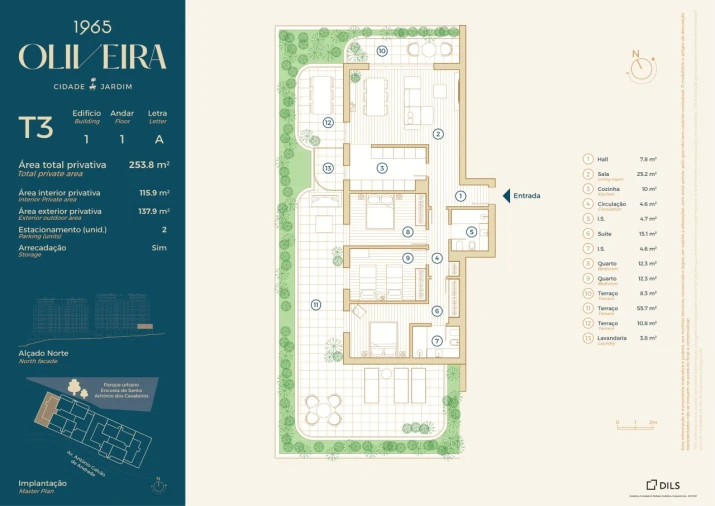 Apartamento T3 para Venda em Santo António dos Cavaleiros e Frielas Planta 1