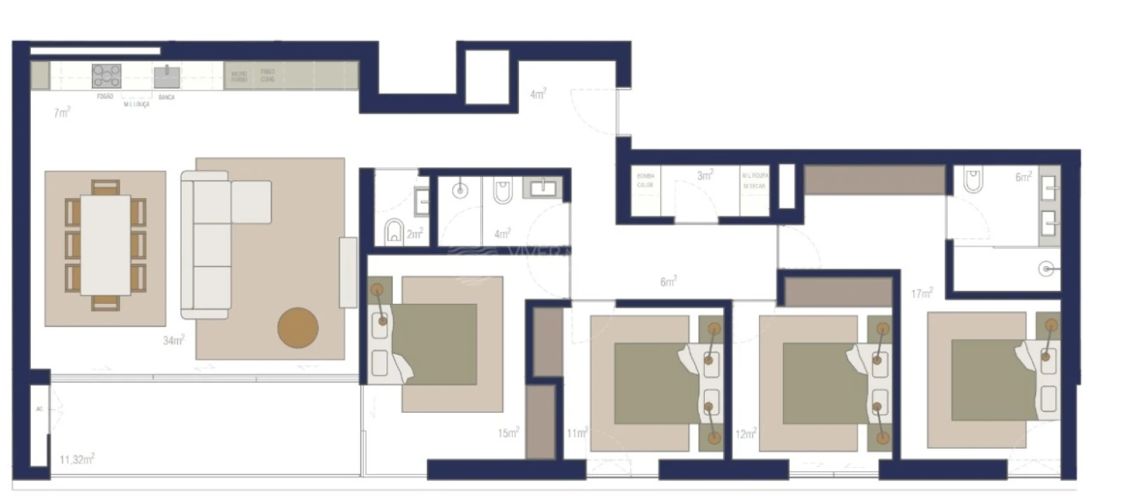 Apartamento T4 para Venda em Matosinhos e Leça da Palmeira Foto 18