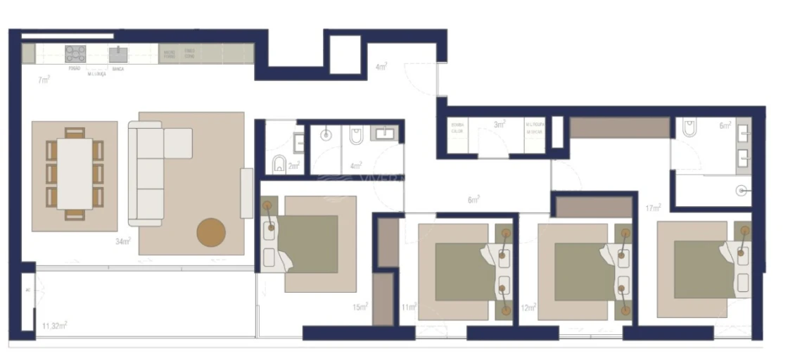 Apartamento T4 para Venda em Matosinhos e Leça da Palmeira Foto 18