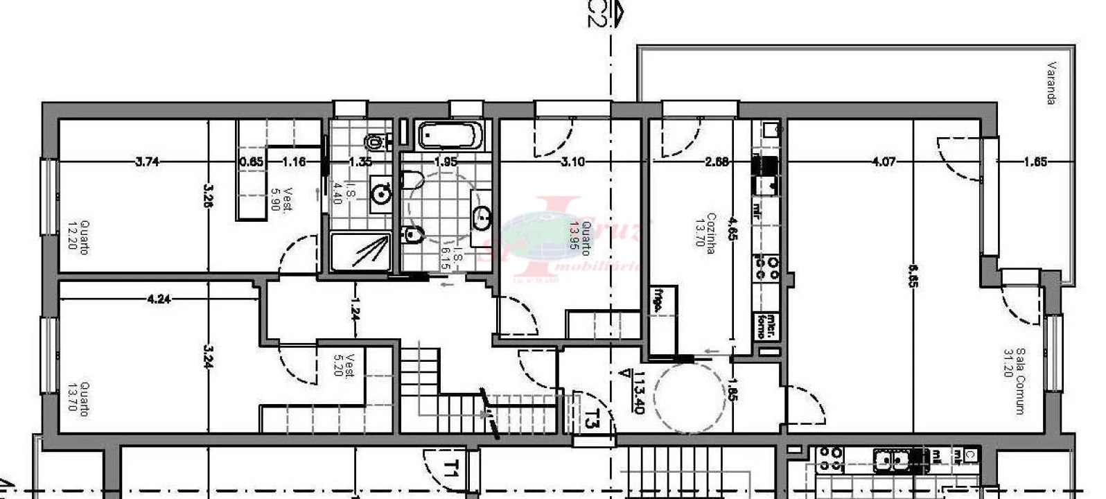Apartamento T3 para Venda em São Martinho do Bispo e Ribeira de Frades Foto 13