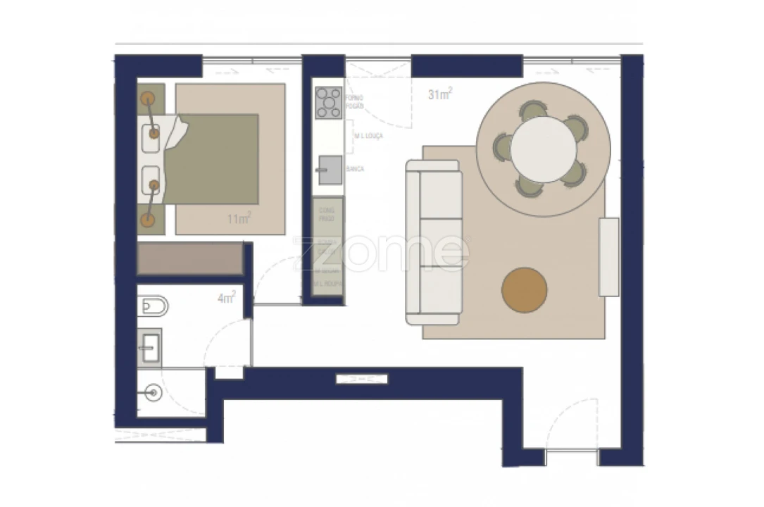 Apartamento T1 para Venda em Matosinhos e Leça da Palmeira Foto 18