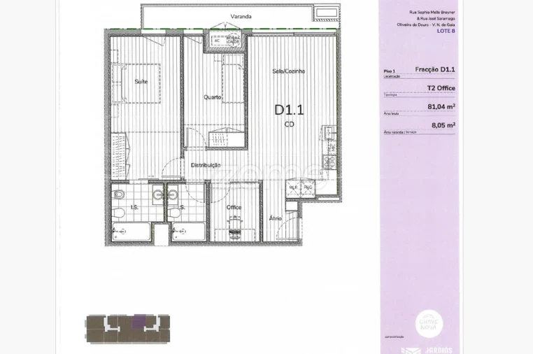 Apartamento T3 para Venda em Oliveira do Douro Foto 16