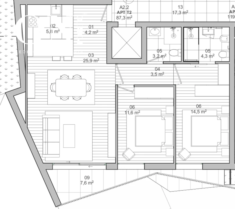 Apartamento T2 para Venda em Matosinhos e Leça da Palmeira Foto 16