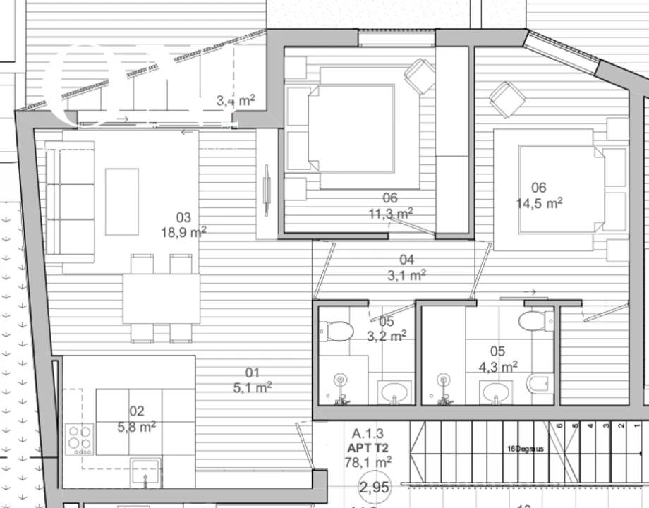 Apartamento T2 para Venda em Matosinhos e Leça da Palmeira Foto 16