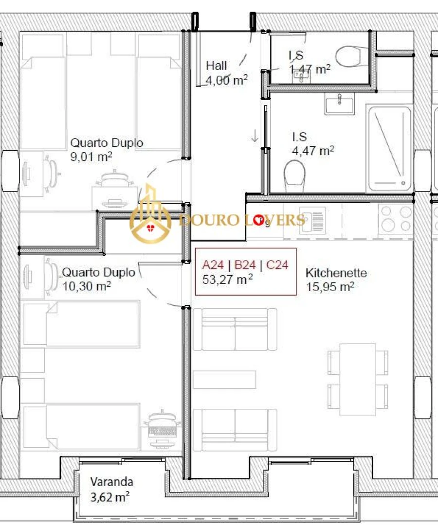 Apartamento T2 para Venda em Paranhos Foto 6