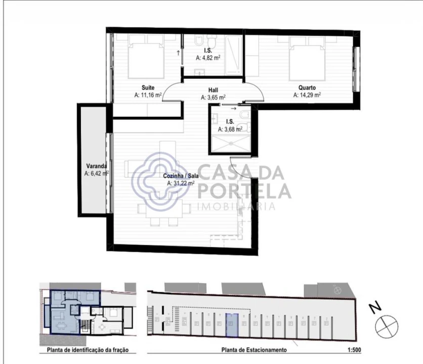 Apartamento T2 para Venda em Mafamude e Vilar do Paraíso Foto 7