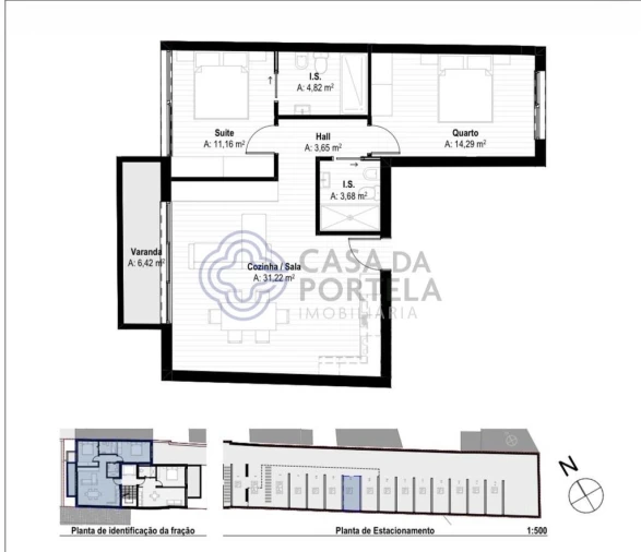 Apartamento T2 para Venda em Mafamude e Vilar do Paraíso Foto 7
