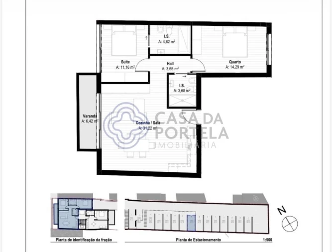 Apartamento T2 para Venda em Mafamude e Vilar do Paraíso Foto 1