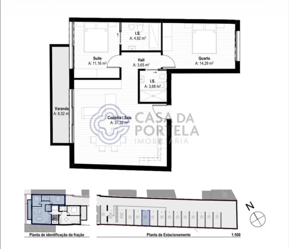 Apartamento T2 para Venda em Mafamude e Vilar do Paraíso Foto 7