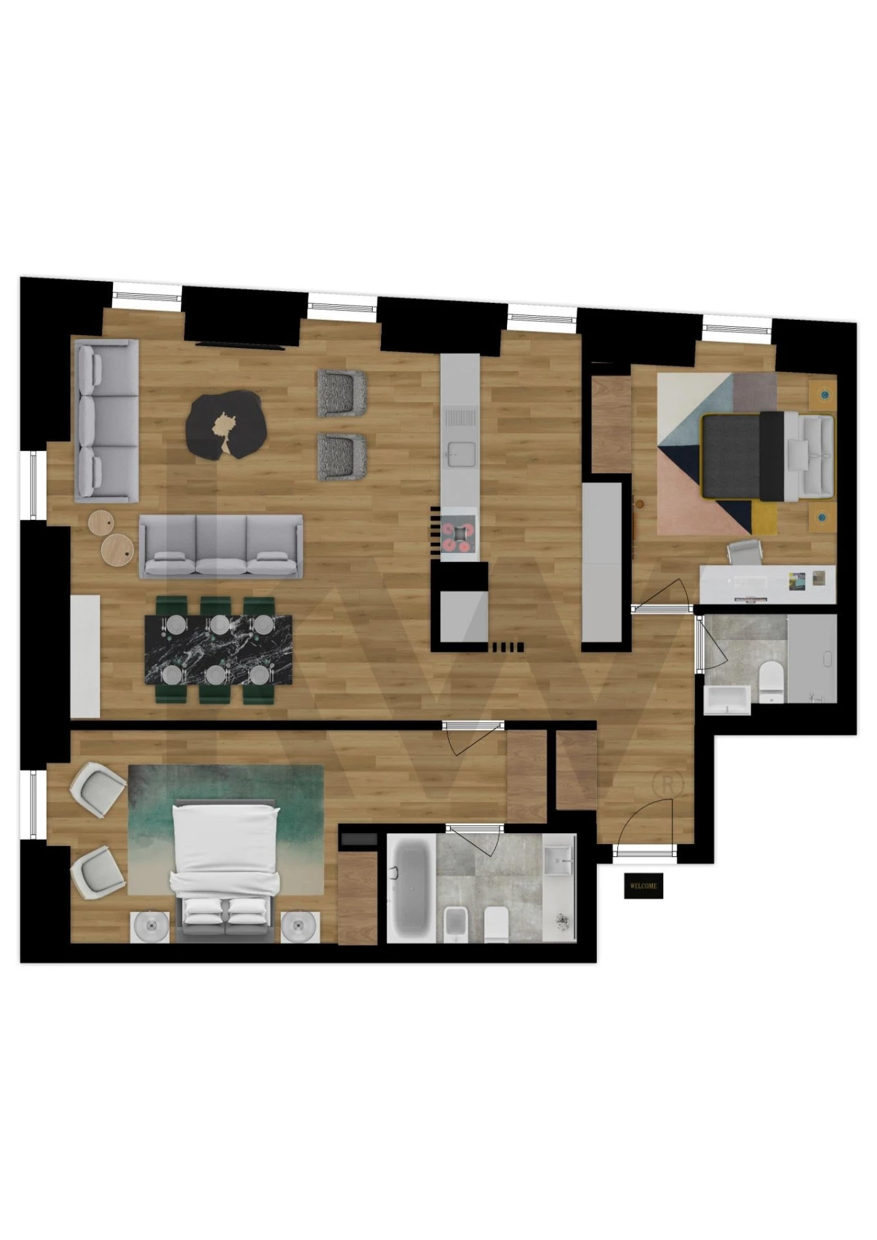 Apartamento T2 para Venda em Santo António Foto 34