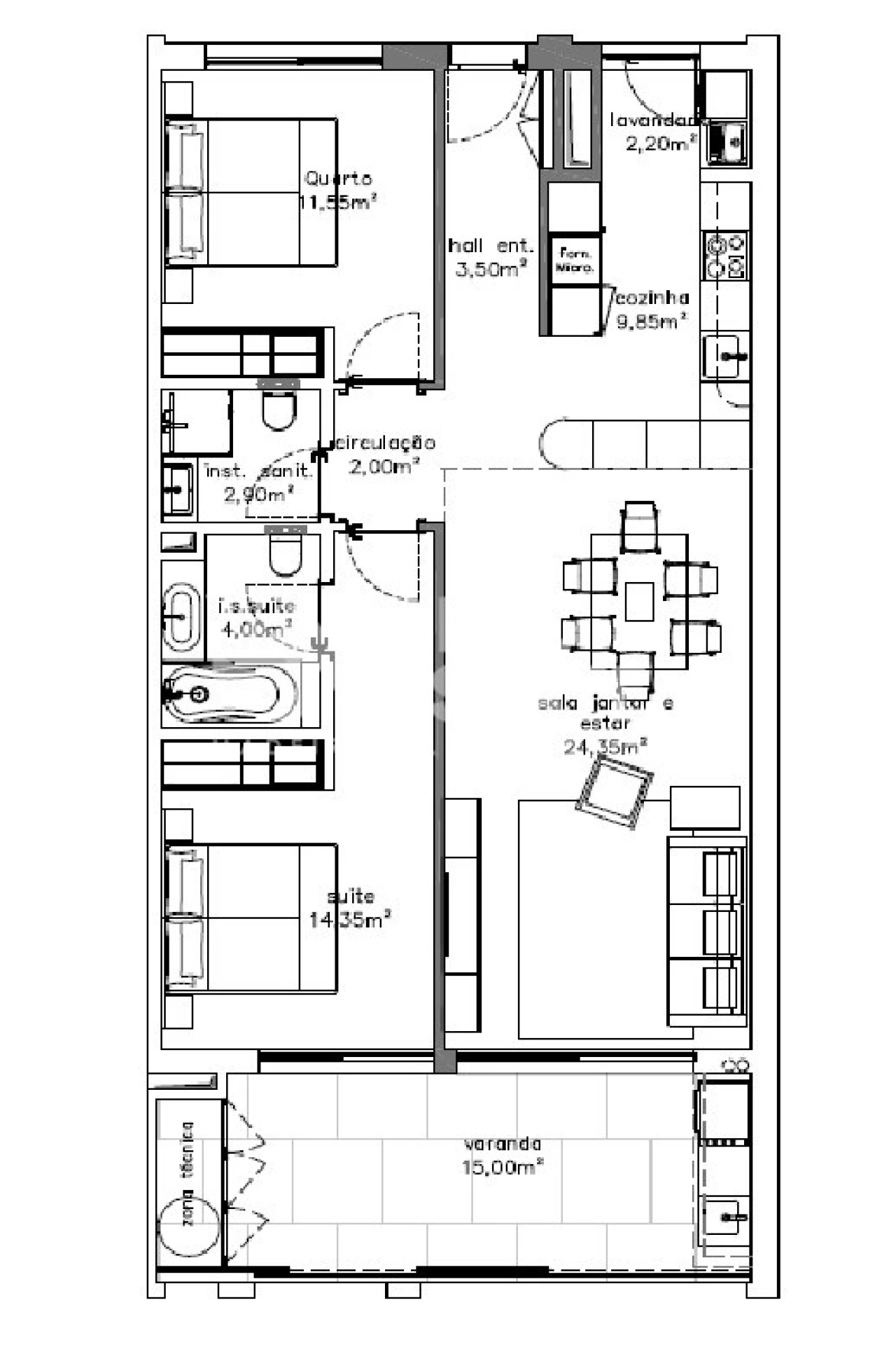 Apartamento T2 para Venda em São Martinho Foto 17