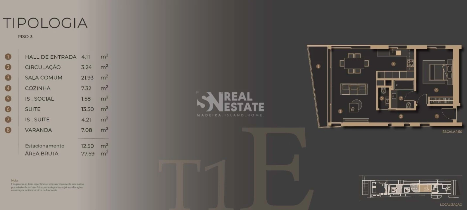 Apartamento T1 para Venda em São Martinho Foto 5