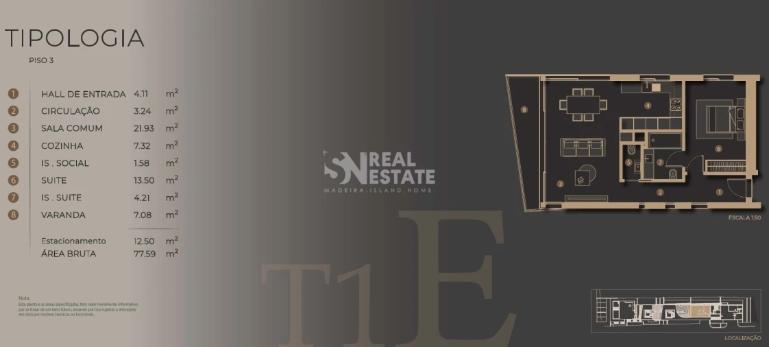 Apartamento T1 para Venda em São Martinho Foto 5