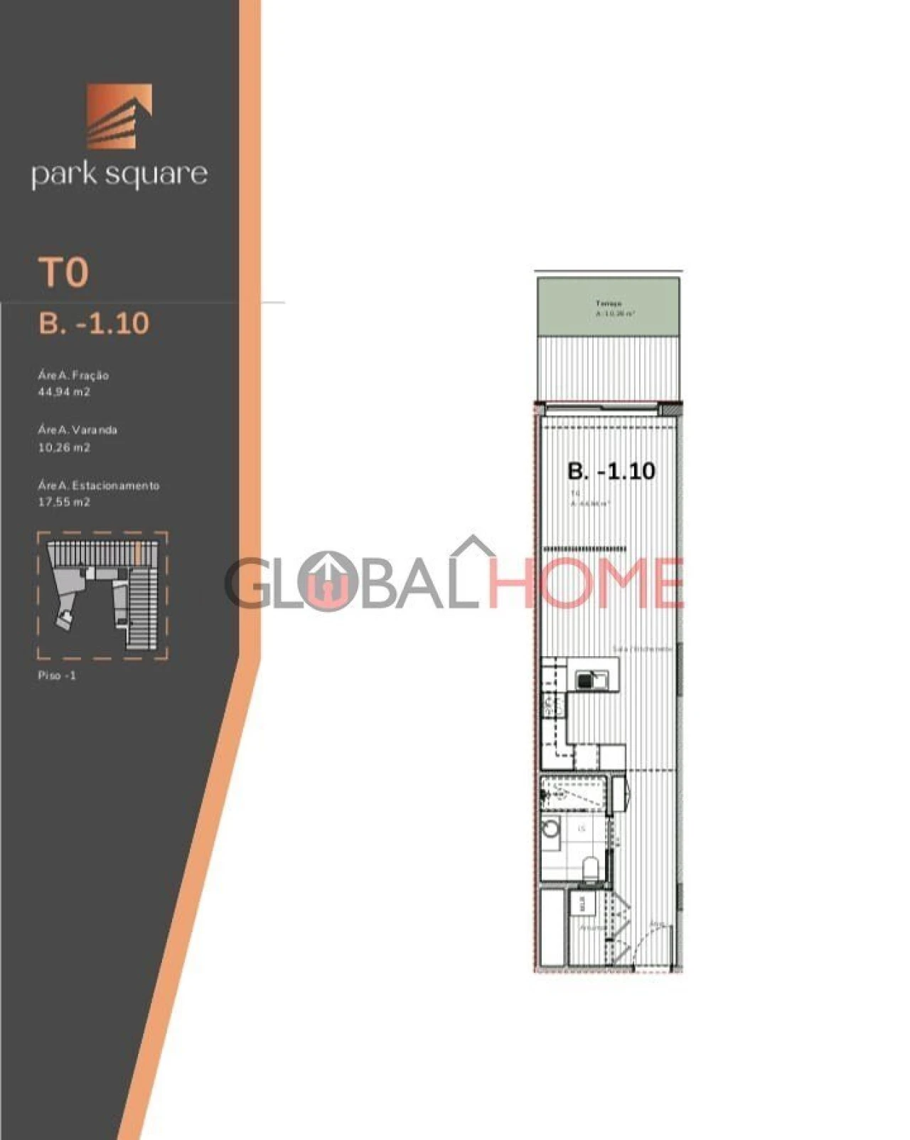 Apartamento T0 para Venda em Mafamude e Vilar do Paraíso Foto 7