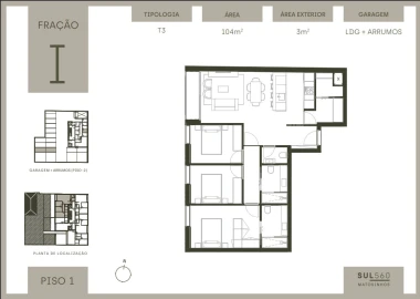 Apartamento T3 para Venda em Matosinhos e Leça da Palmeira