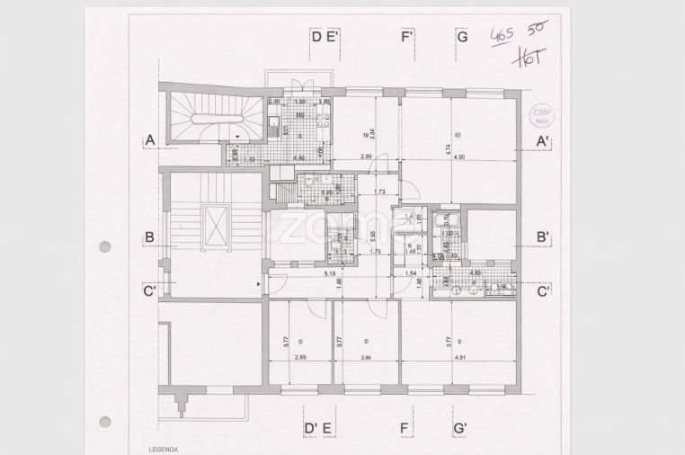 Apartamento T3 para Venda em Cedofeita, Santo Ildefonso, Sé, Miragaia, São Nicolau e Vitória Planta 1