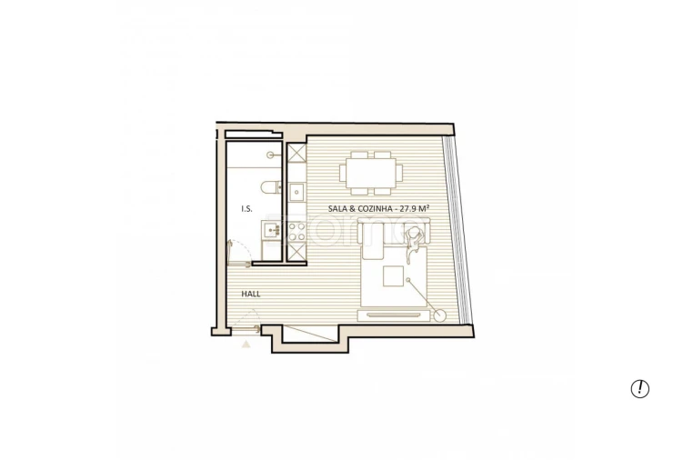 Apartamento T1 para Venda em Lordelo do Ouro e Massarelos Foto 7