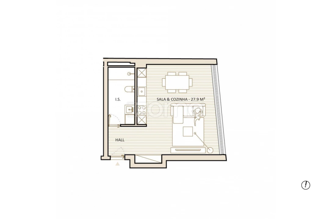 Apartamento T1 para Venda em Lordelo do Ouro e Massarelos Foto 7
