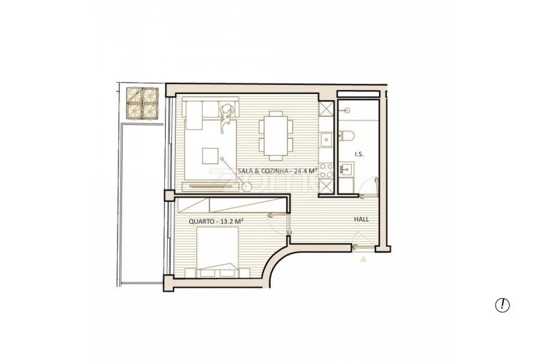 Apartamento T1 para Venda em Lordelo do Ouro e Massarelos Foto 8