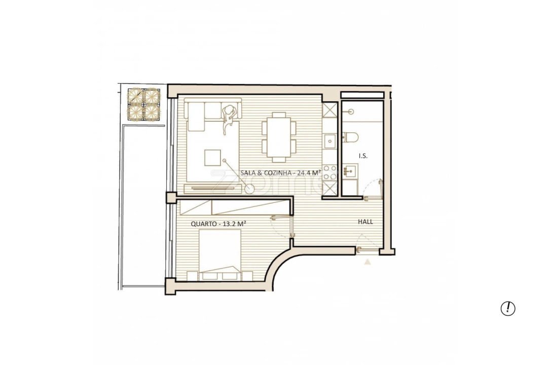 Apartamento T1 para Venda em Lordelo do Ouro e Massarelos Foto 8