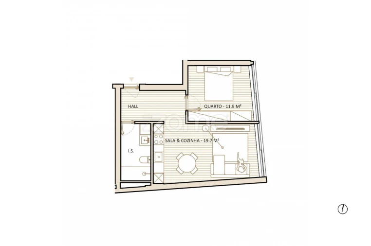 Apartamento T1 para Venda em Lordelo do Ouro e Massarelos Foto 8