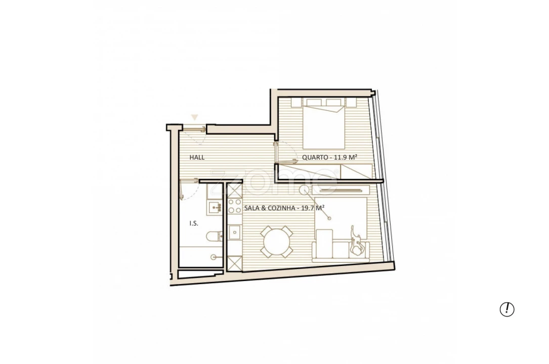 Apartamento T1 para Venda em Lordelo do Ouro e Massarelos Foto 8