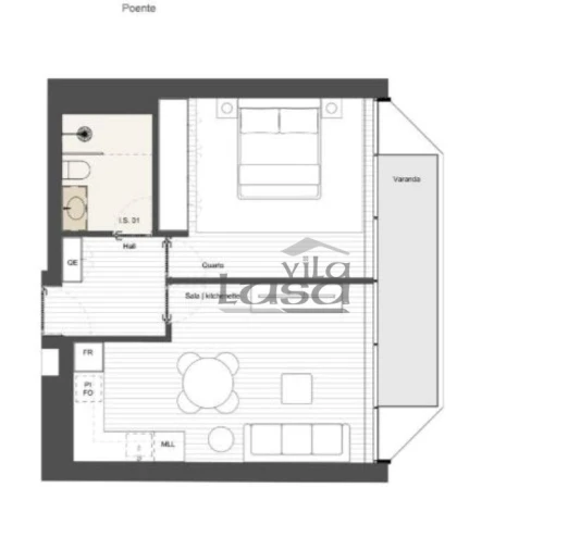 Apartamento T1 para Venda em Matosinhos e Leça da Palmeira Foto 9