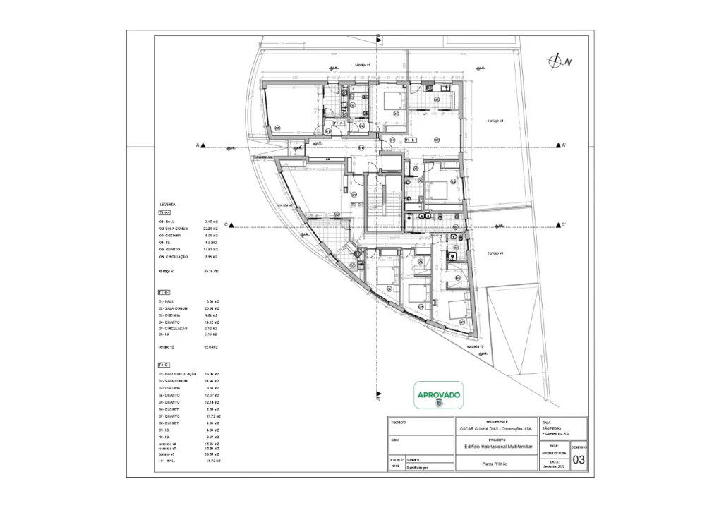 Apartamento T3 para Venda em São Pedro Planta 3