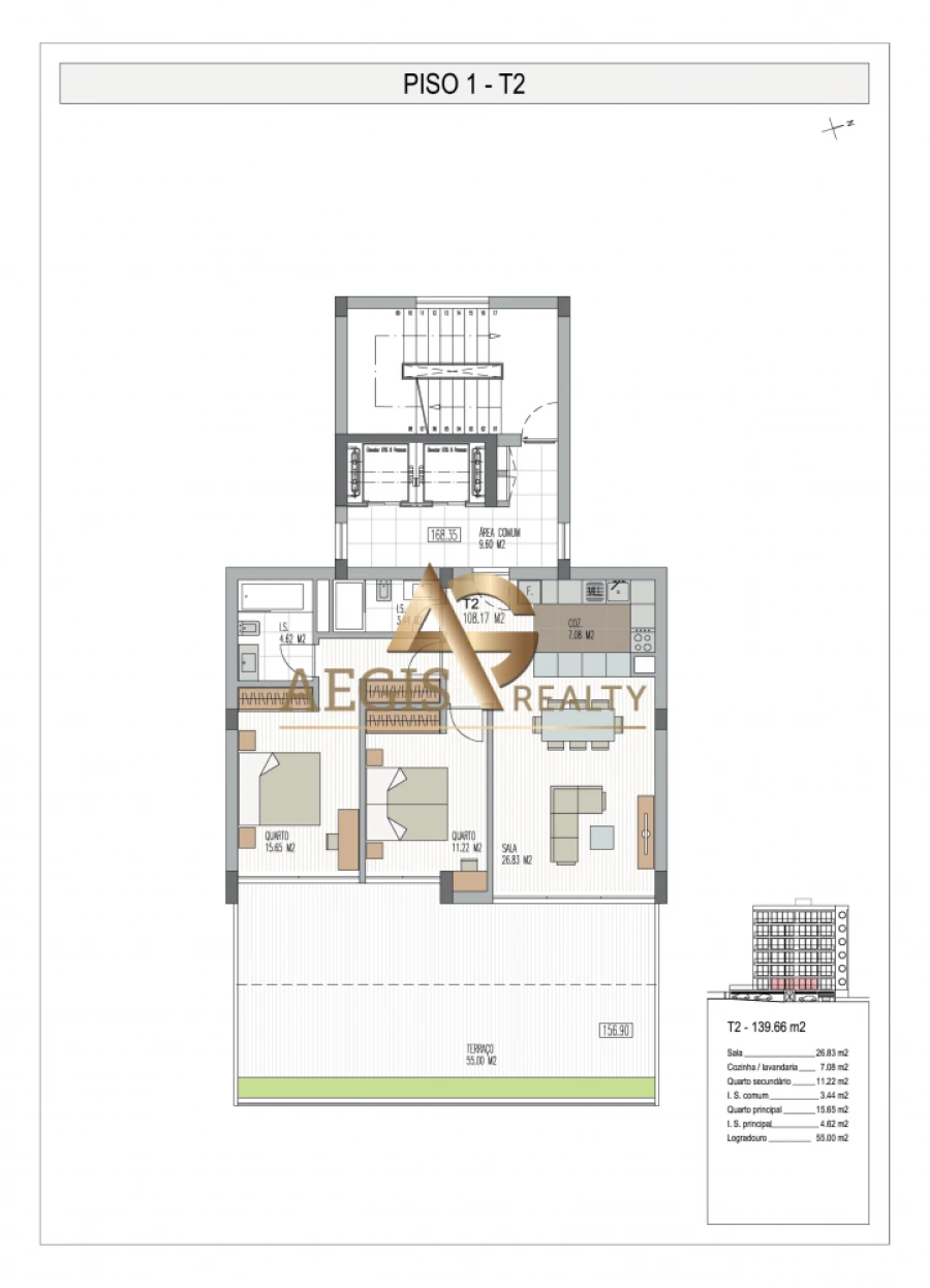 Apartamento T2 para Venda em São Martinho Foto 27