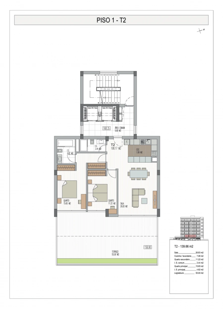 Apartamento T2 para Venda em São Martinho Foto 29