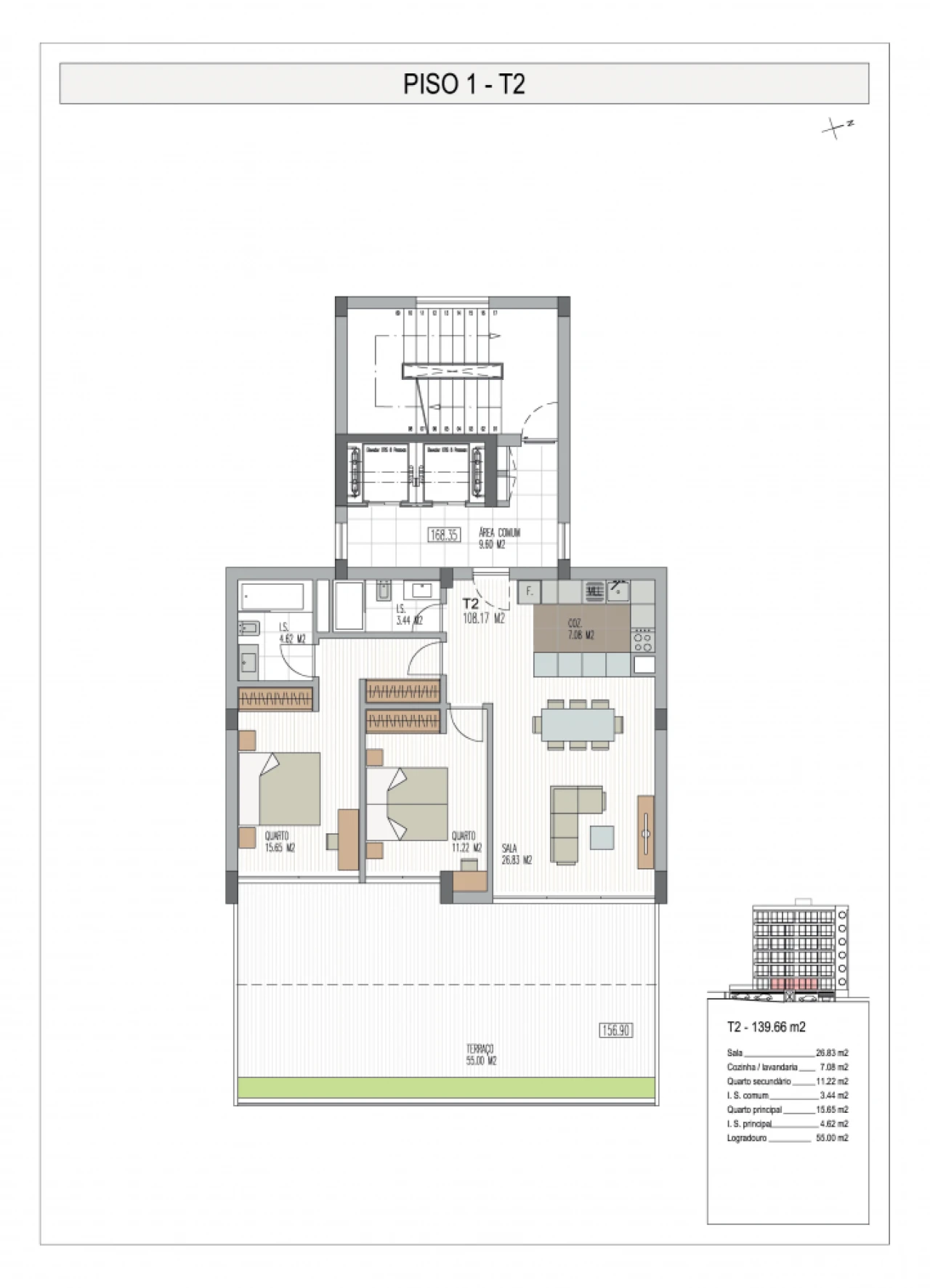 Apartamento T2 para Venda em São Martinho Foto 29