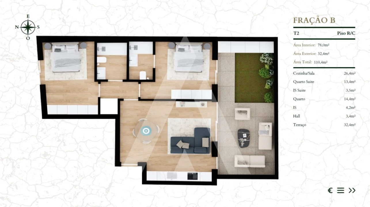 Apartamento T2 para Venda em Glória e Vera Cruz Foto 14