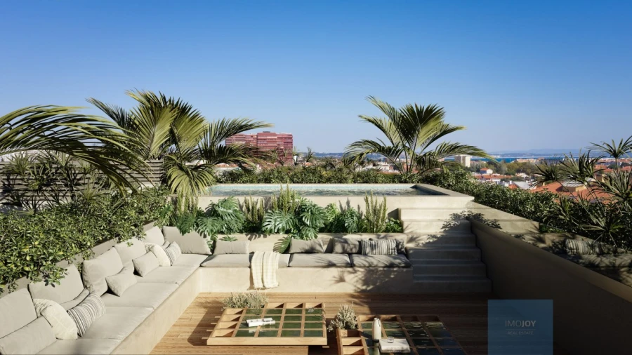 Apartamento T2 para Venda em Carcavelos e Parede Foto 2