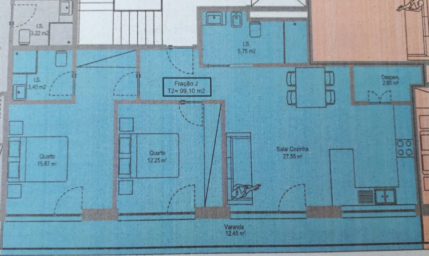 Apartamento T2 para Venda em Lourinhã e Atalaia Planta 1