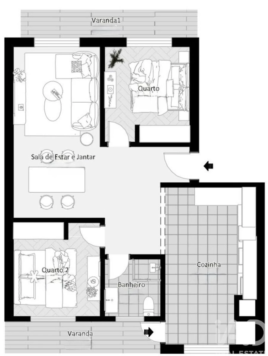 Apartamento T2 para Venda em Seixal, Arrentela e Aldeia de Paio Pires Foto 19